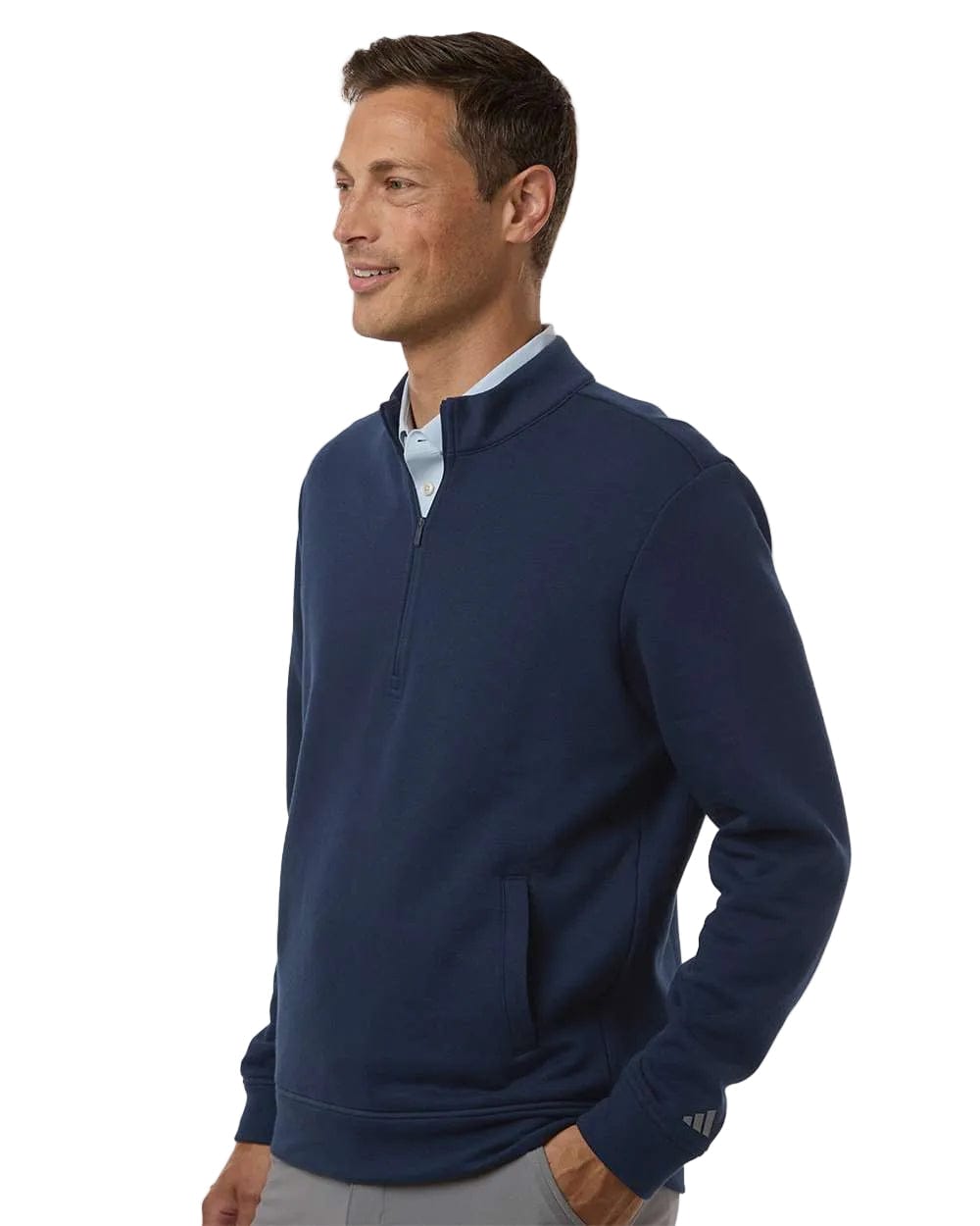 adidas Layering adidas - Men's Elevated Fleece Quarter-Zip Pullover