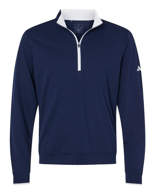 adidas Layering S / Collegiate Navy/White adidas - Men's Lightweight 1/4-Zip Pullover
