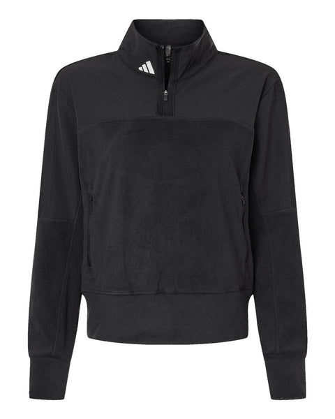 adidas Women's Fleece Quarter-Zip Pullover – Threadfellows