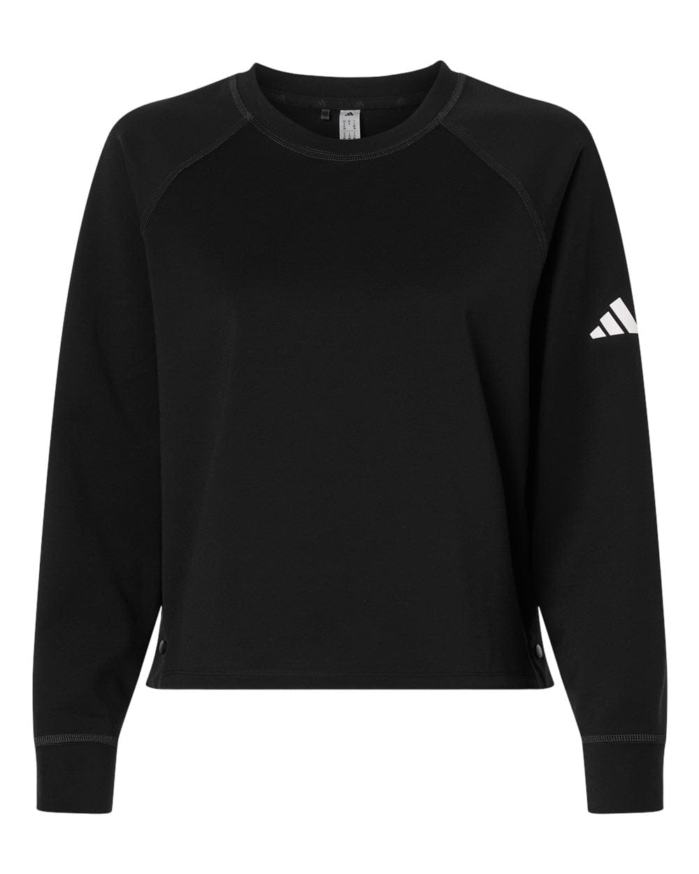 adidas Sweatshirts XS / Black adidas - Women's Beyond Side-Snap Crewneck Sweatshirt