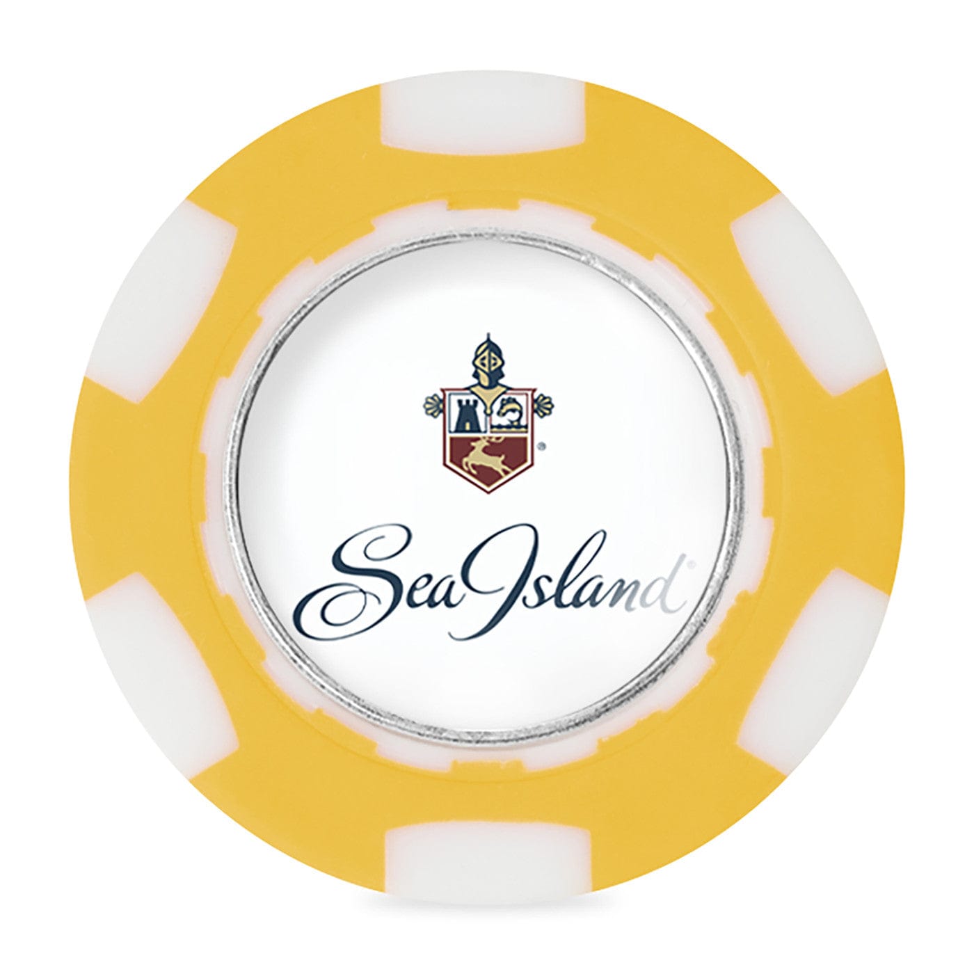 Ahead Accessories One Size / Yellow/White Ahead - Poker Chip w/ Ball Marker
