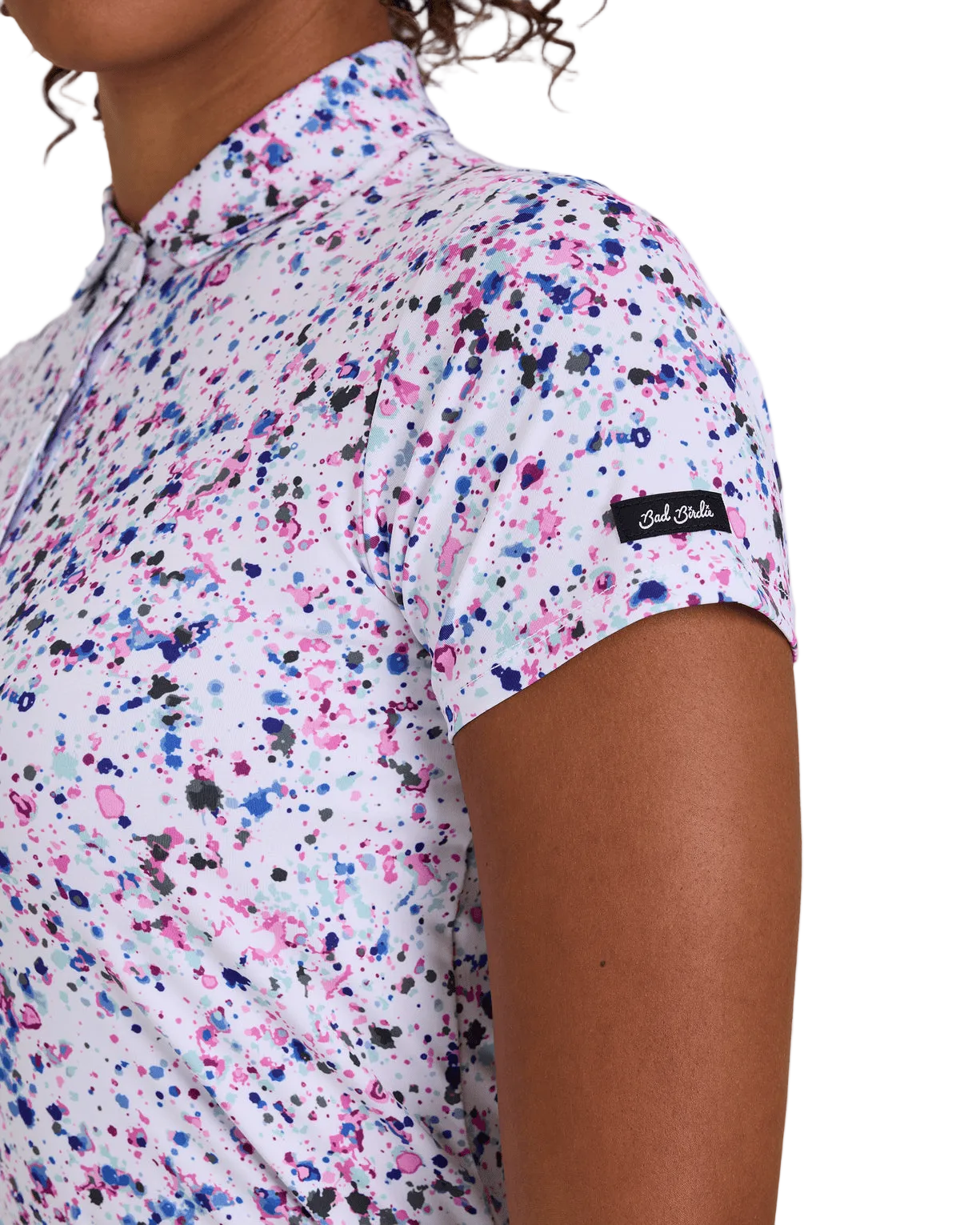 Bad Birdie Polos Bad Birdie - Women's Paint Splatter 3 Polo