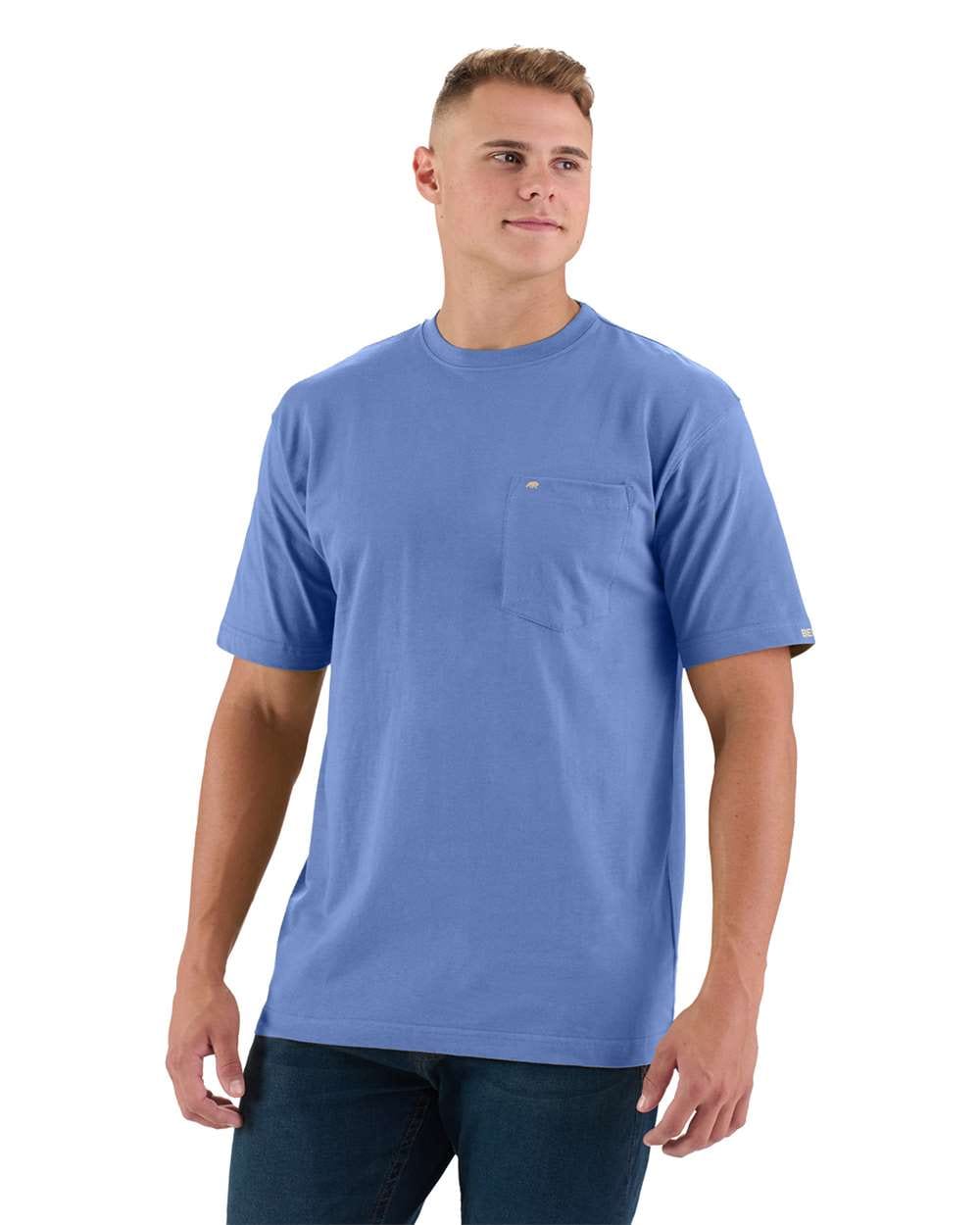 Berne T-Shirts S / Royal Blue Berne - Men's Heavyweight Short Sleeve Pocket Tee