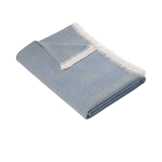 Brooks Brothers Blankets & Towels One Size / Compass Blue/Parchment Brooks Brothers - Coastal Throw