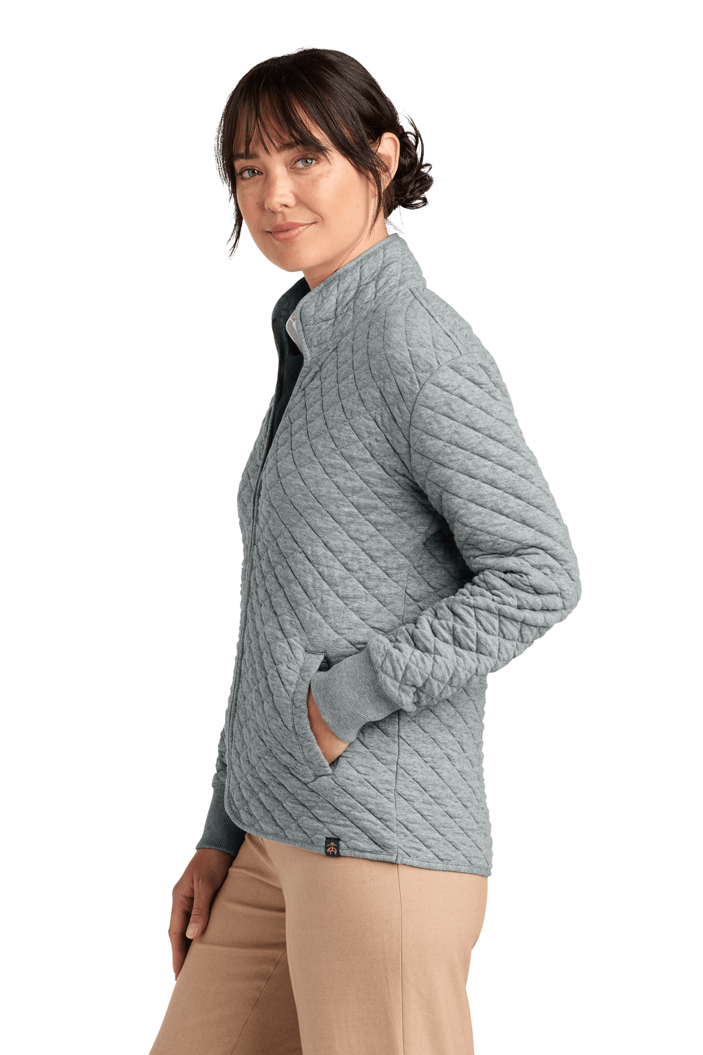 Brooks Brothers Sweaters Brooks Brothers - Women's Diamond Quilt Full-Zip