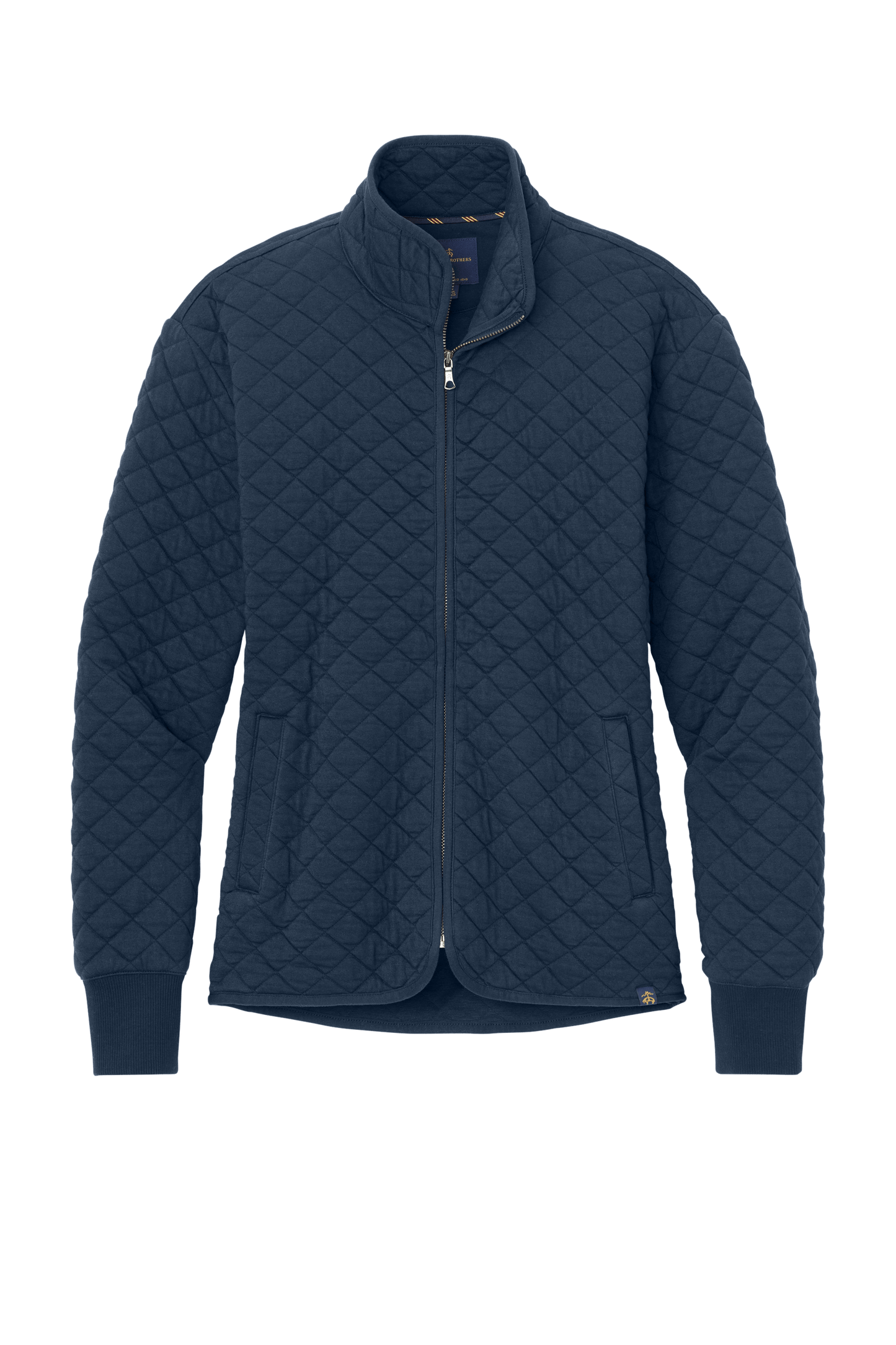 Brooks Brothers Sweaters XS / Navy Blazer Brooks Brothers - Women's Diamond Quilt Full-Zip
