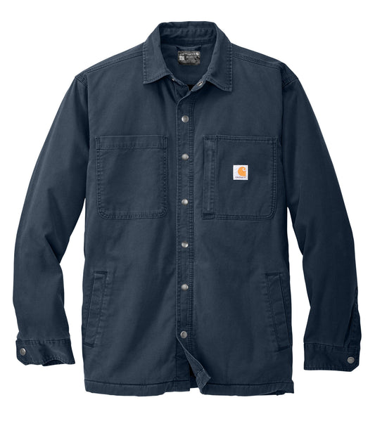 Carhartt Outerwear S / Navy Carhartt - Men's Rugged Flex® Relaxed Fit Fleece-Lined Shirt Jac