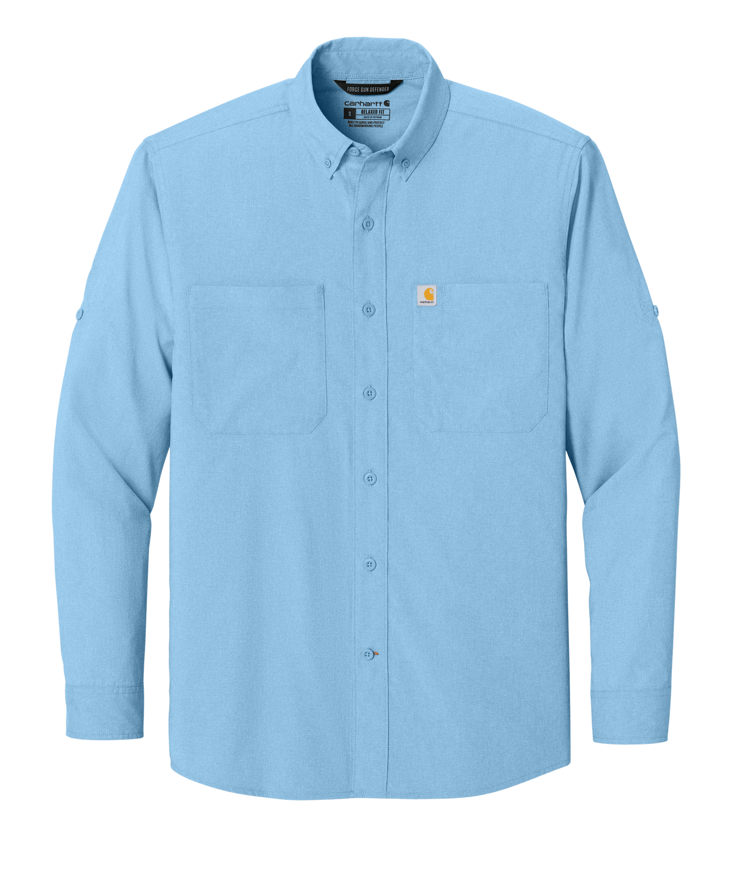 Carhartt Woven Shirts S / Fresh Water Blue Carhartt - Men's Sun Defender™ Long Sleeve Shirt