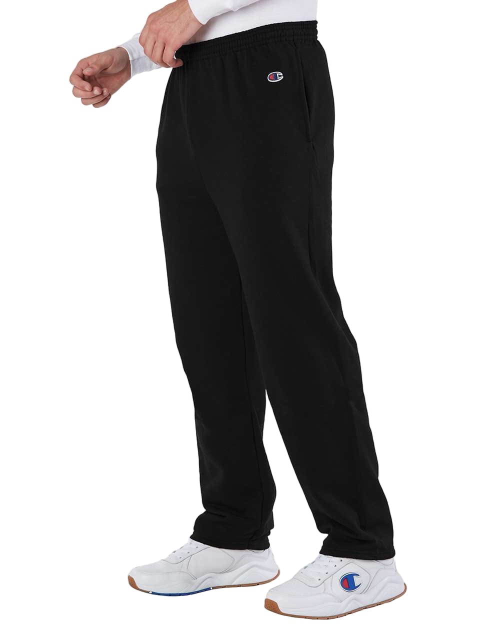 Champion Bottoms Champion - Powerblend® Open-Bottom Sweatpants w/ Pockets