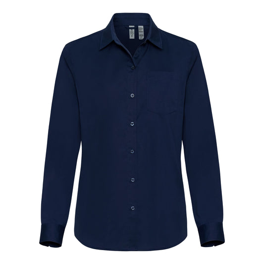 Clique by Cutter & Buck Woven Shirts XS / Dark Navy Clique by Cutter & Buck - Women's Hustle Recycled Long Sleeve Button Down
