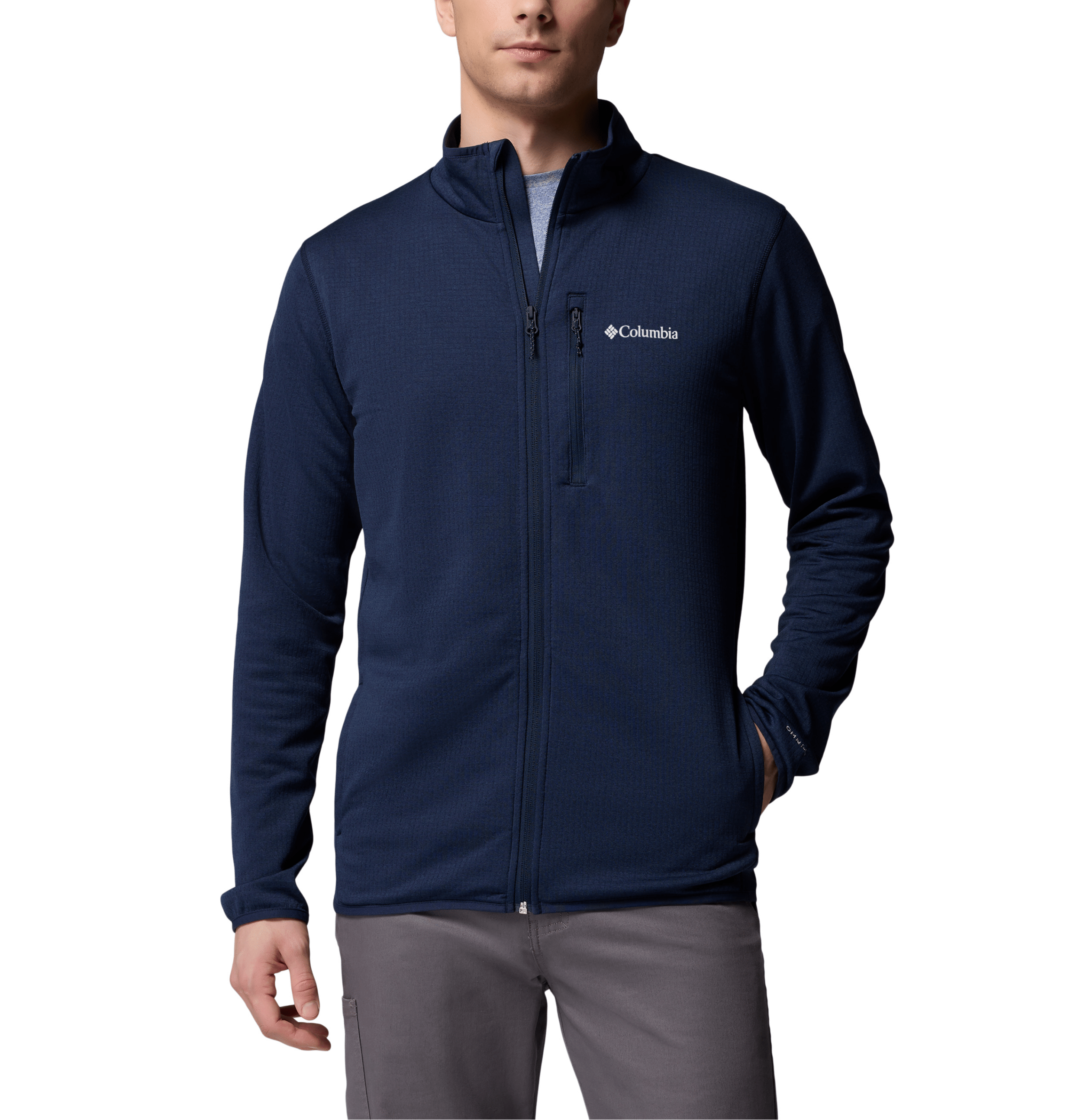 Columbia - Men's Essential Hike™ Grid Fleece Full-Zip – Threadfellows Columbia - Men's Essential Hike™ Grid Fleece Full-Zip – Threadfellows