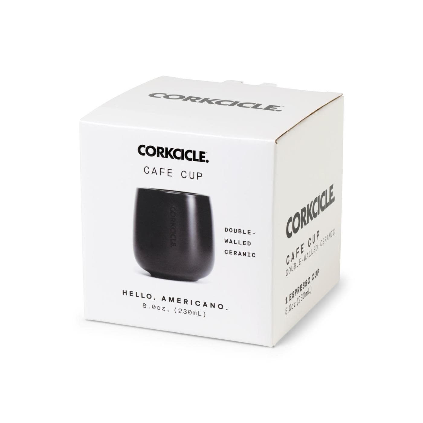 Corkcicle Drinkware 8oz / Matte Black Corkcicle - Cafe Cup 8oz