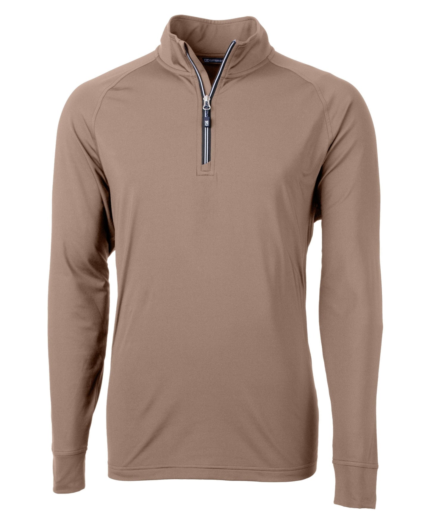 Cutter & Buck Layering S / Mushroom Cutter & Buck - Men's Adapt Eco Knit Quarter Zip Pullover