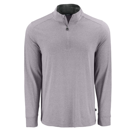 Cutter & Buck Layering S / Polished Heather Cutter & Buck - Men's Forge Recycled Stretch 1/4-Zip Pullover