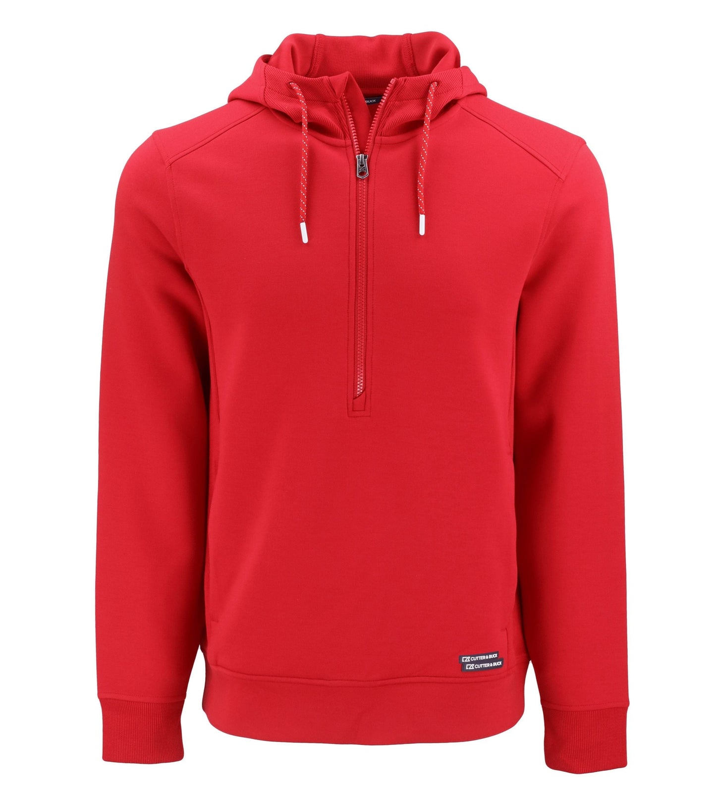 Cutter & Buck Layering S / Red Cutter & Buck - Men's Roam Recycled Half-Zip Hooded Pullover