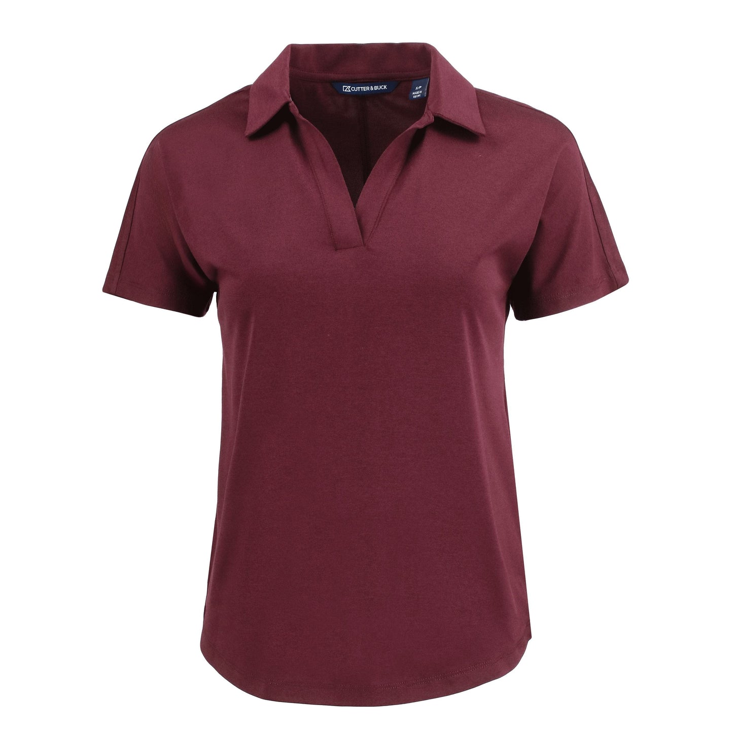 Cutter & Buck Polos XS / Bordeaux Cutter & Buck - Women's Coastline Epic Comfort Recycled Dolman Polo