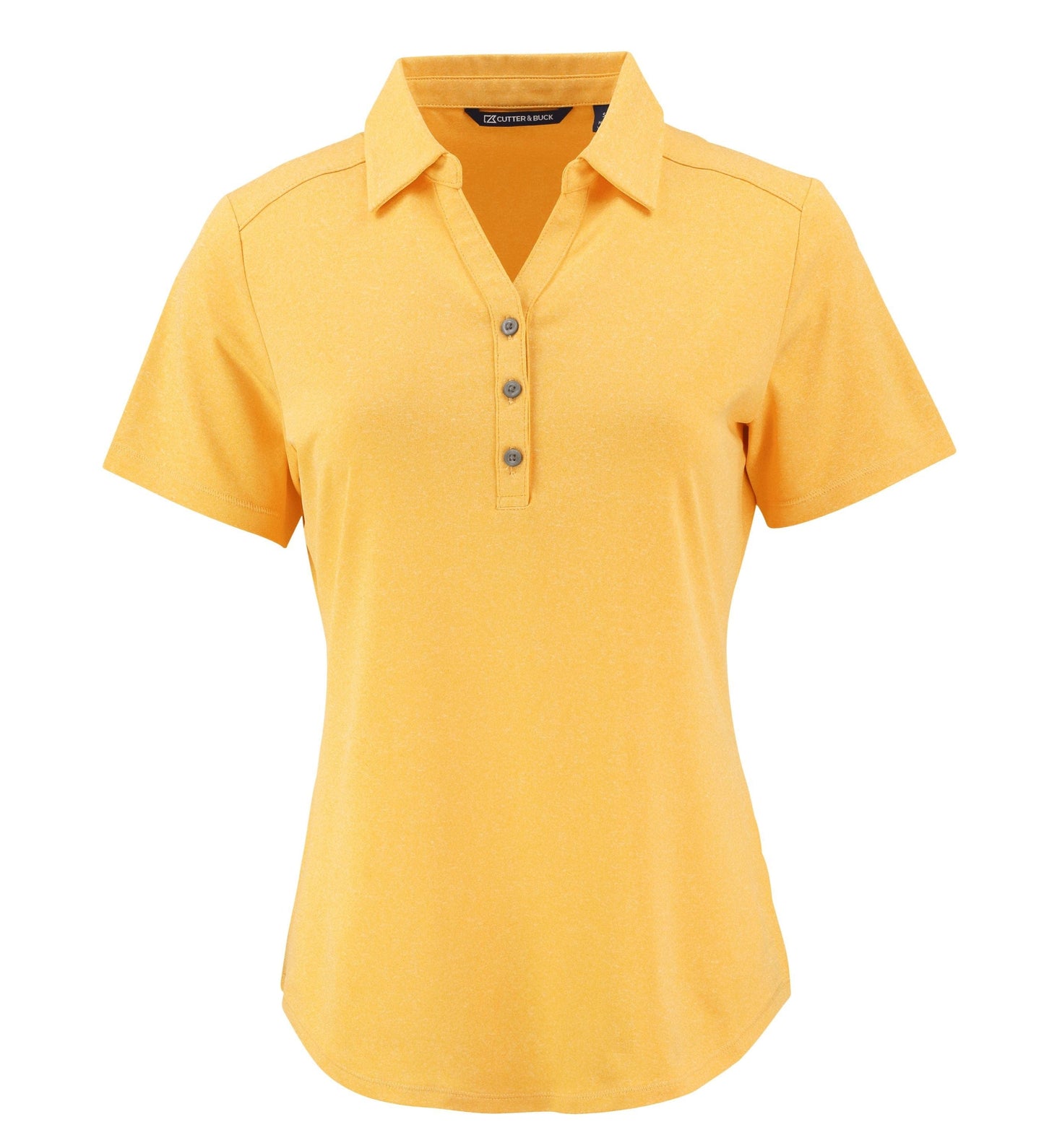 Cutter & Buck Polos XS / College Gold Heather Cutter & Buck - Women's Heathered Forge Eco Stretch Recycled Polo