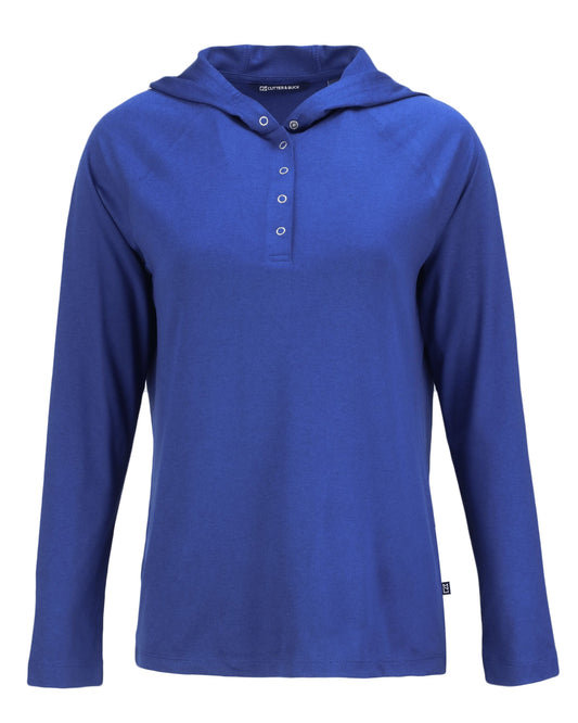 Cutter & Buck T-shirts XS / Tour Blue Cutter & Buck - Women's Coastline Epic Comfort Recycled Hooded Shirt