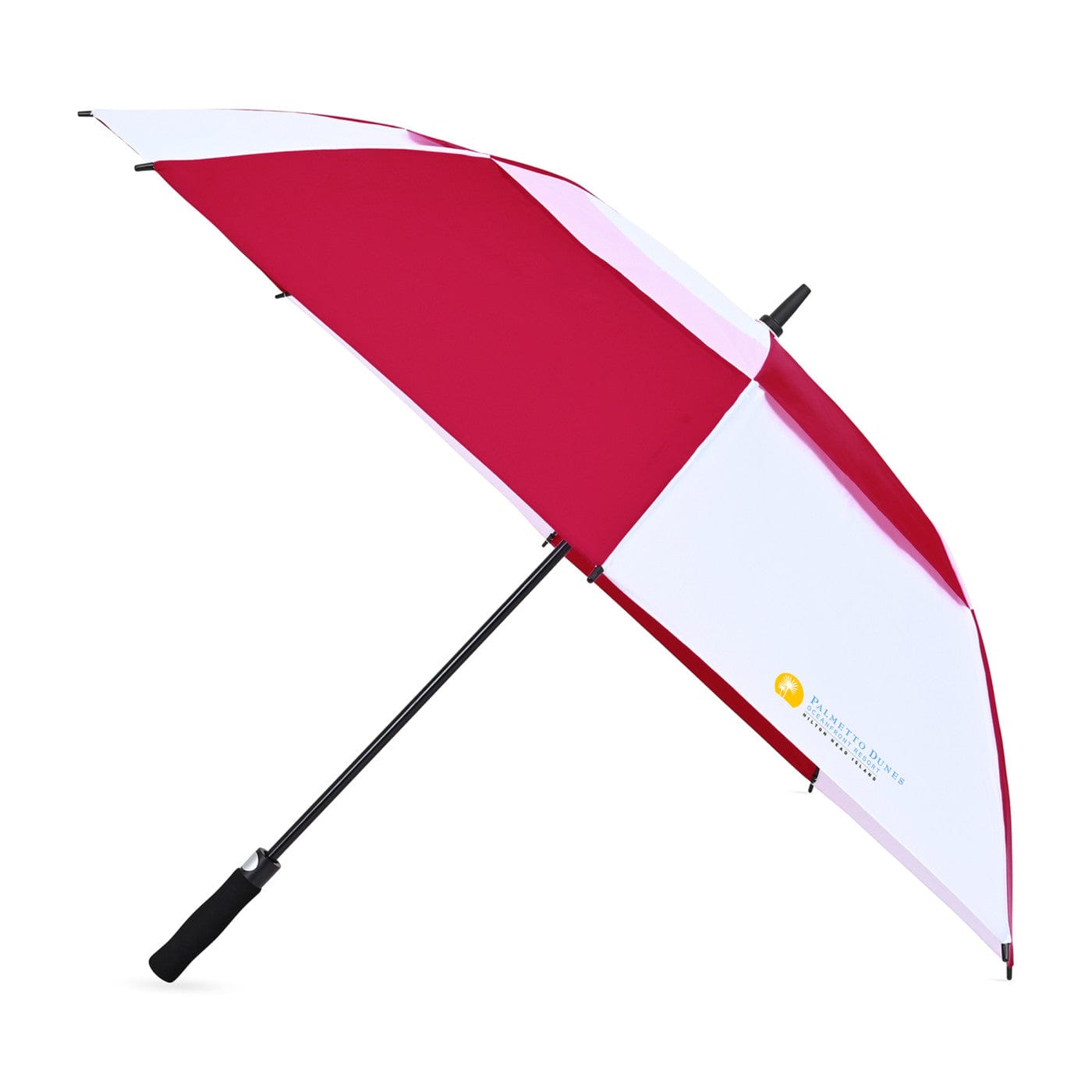 Elements Accessories 60" / Red/White Elements - 60" Recycled Auto Open Double Canopy Golf Umbrella