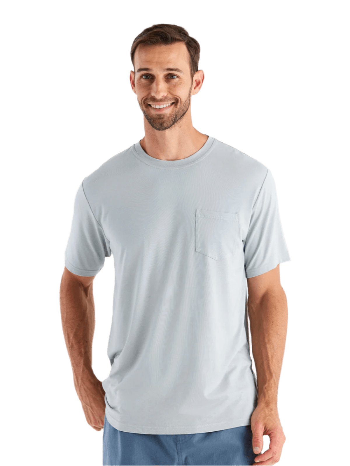Free Fly T-shirts S / Heather Aspen Grey Free Fly - Men's Bamboo Flex Pocket Tee