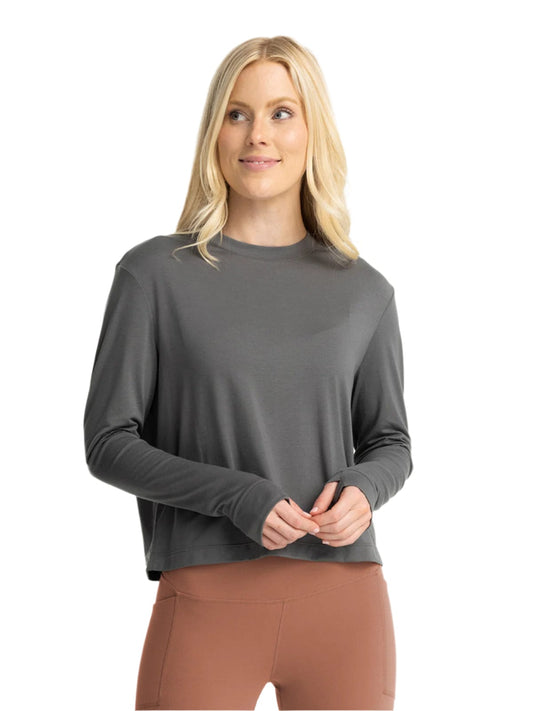 Free Fly T-Shirts XS / Smoke Free Fly - Women's Elevate Long Sleeve