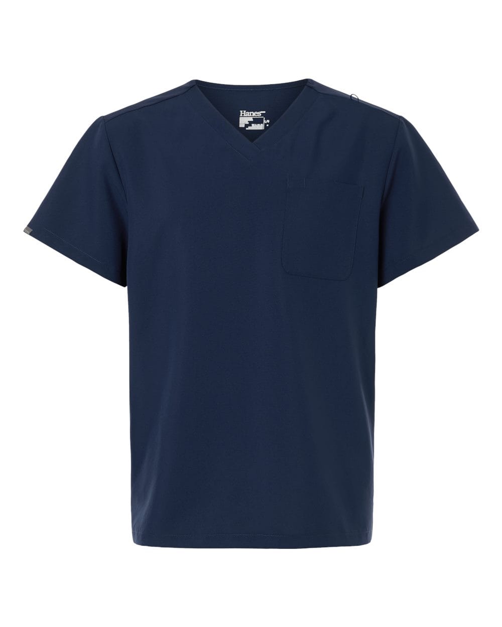 Hanes Scrubs S / Navy Hanes - Men's V-Neck 1 Pocket Scrub Top