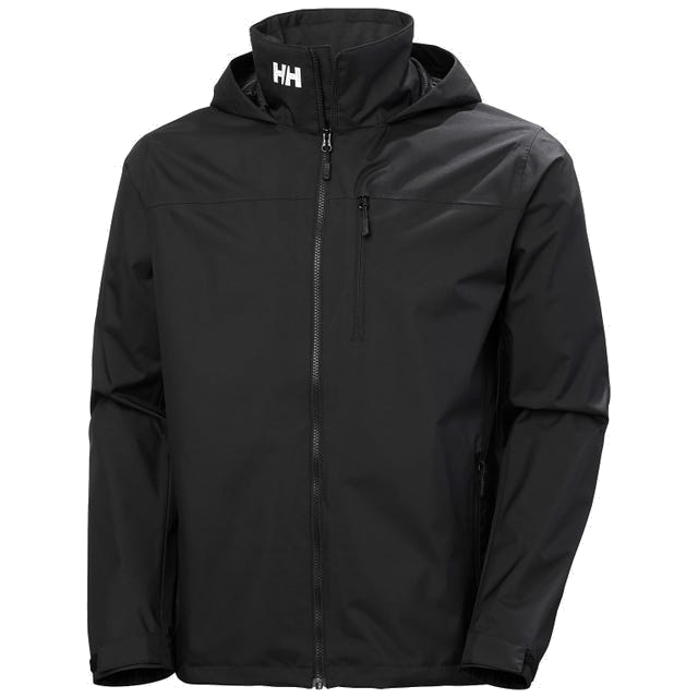 Helly Hansen Outerwear S / Black Helly Hansen - Men's Crew Hooded Jacket 2.0