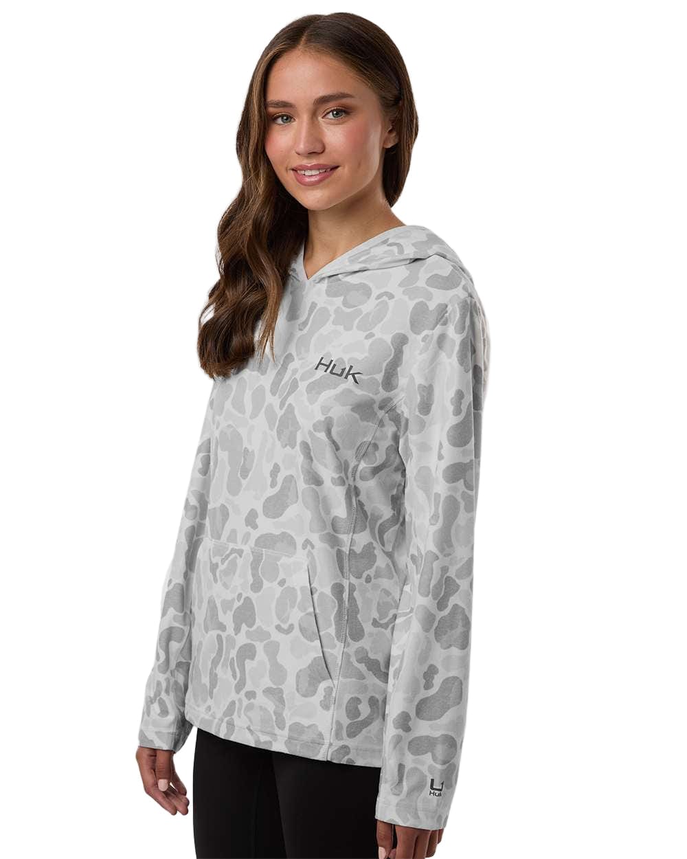 HUK Sweatshirts HUK - Women's Coldfront+ KC Print Hooded Sweatshirt