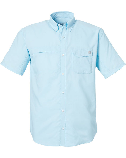 HUK Woven Shirts S / Crystal Blue HUK - Men's Tide Point Short Sleeve Shirt