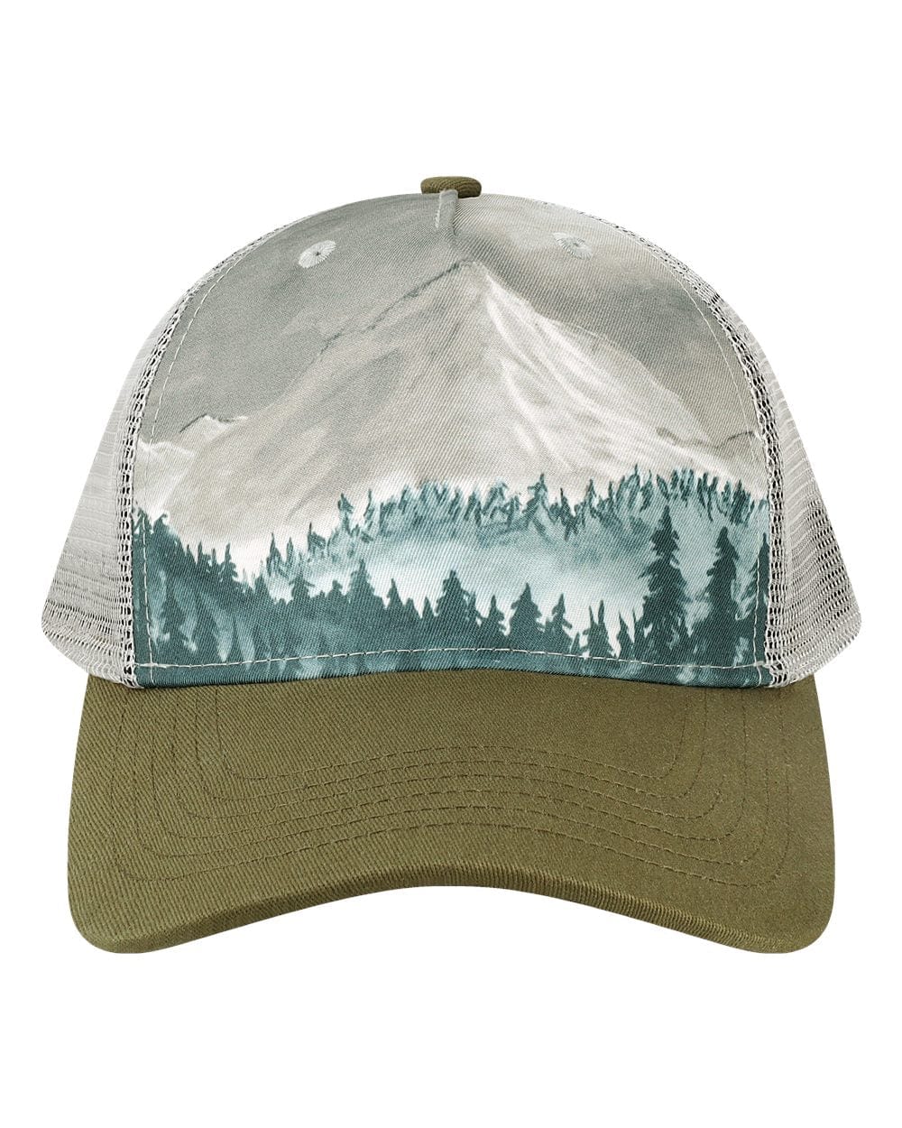 LOCALE Headwear Adjustable / Denali Olive Green/Grey LOCALE - Trucker Cap