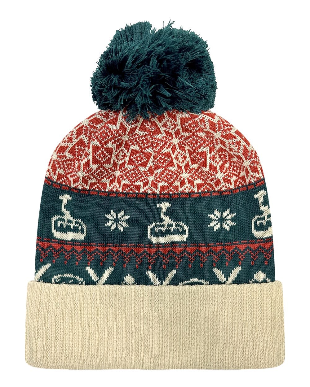 LOCALE Headwear One Size / Nordic Chairlift/Beige LOCALE - Grand Recylced Beanie