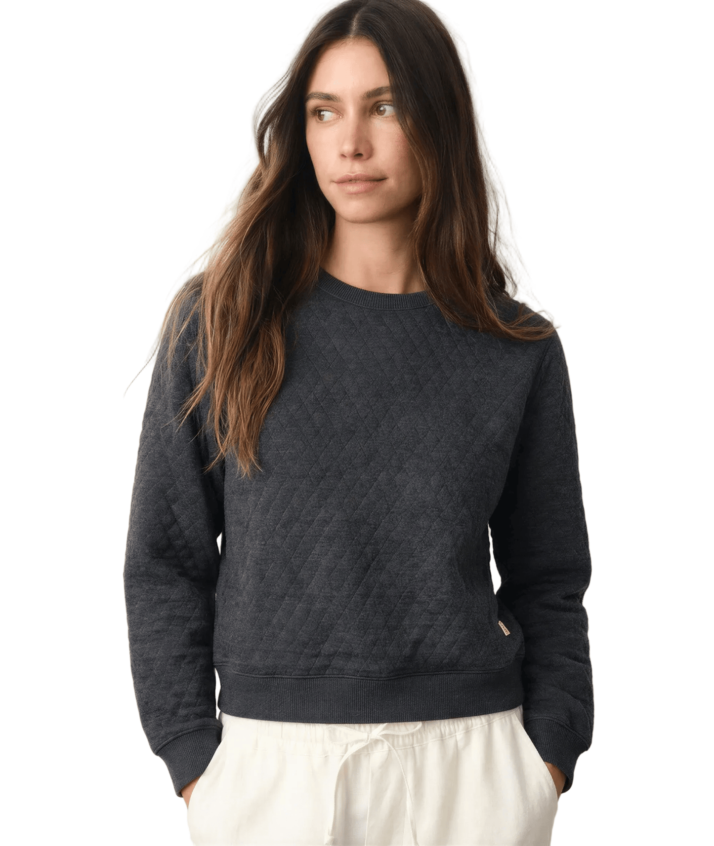 Marine Layer Layering Marine Layer - Women's Corbet Quilted Crewneck