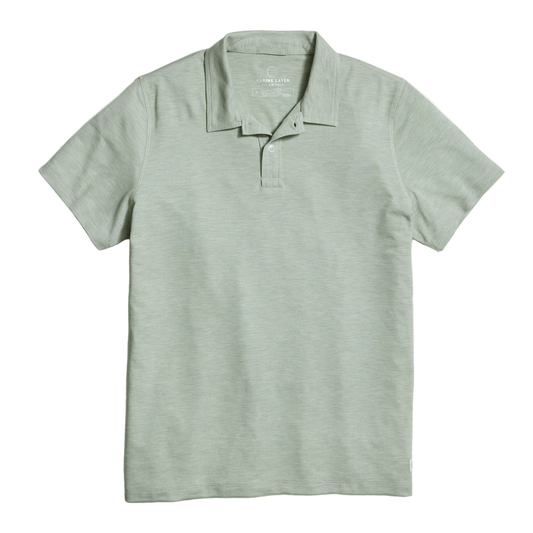 Marine Layer Polos S / Iceberg Green Marine Layer - Men's Air Polo