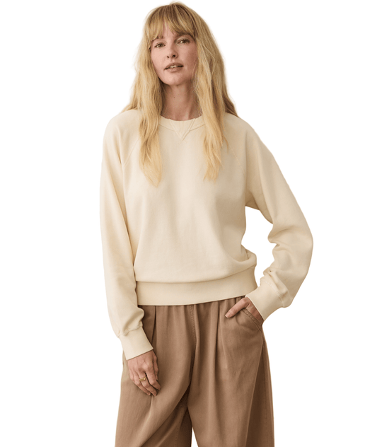 Marine Layer Sweatshirts XS / Antique White Marine Layer - Women's Cloud 9 Fleece Sweatshirt