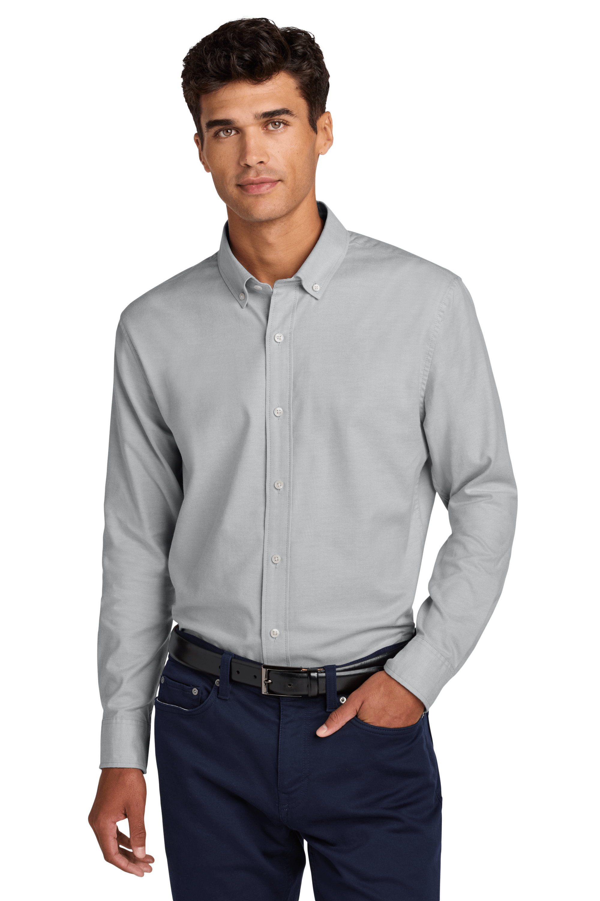 Mercer+Mettle - Men's Long Sleeve Modern Oxford Shirt Threadfellows Mercer+Mettle - Men's Long Sleeve Modern Oxford Shirt Threadfellows