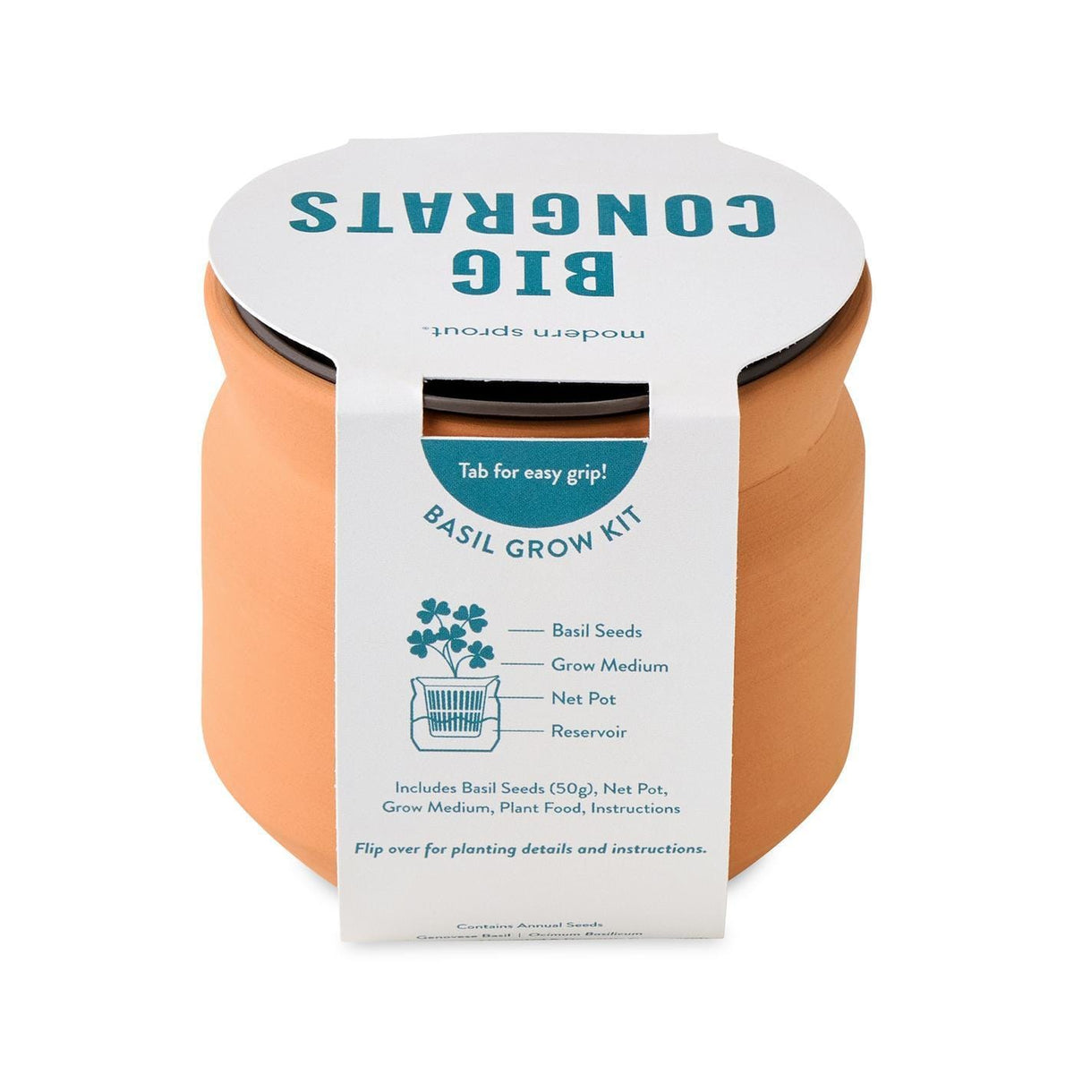 Modern Sprout Outdoor & Leisure One Size / Terracotta Modern Sprout - Tiny Terracotta Big Congrats