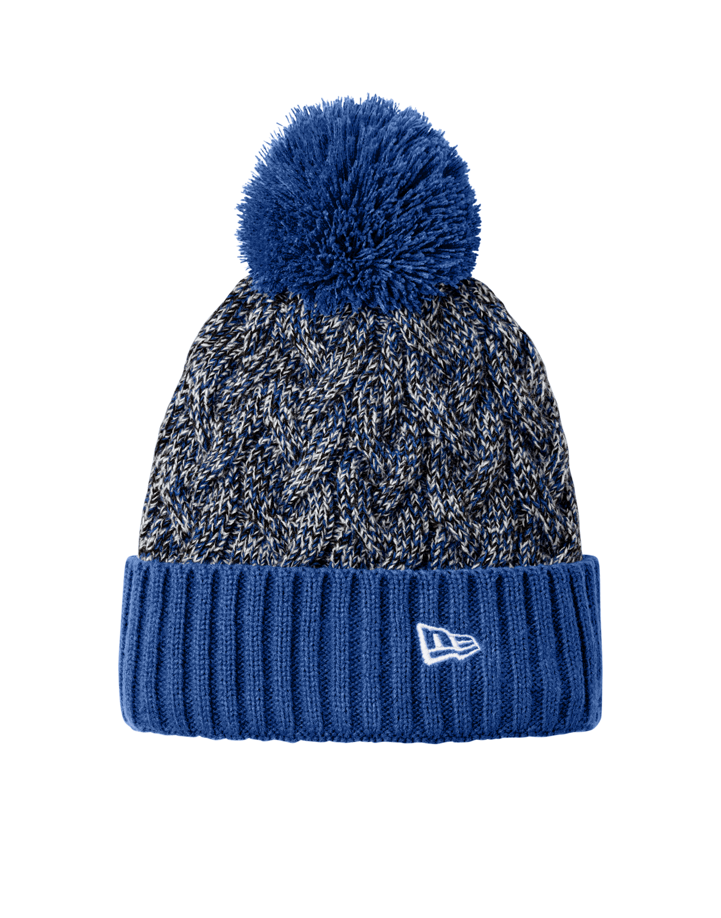 New Era Headwear One Size / Royal/Black/White New Era - Marled Knit Pom Beanie