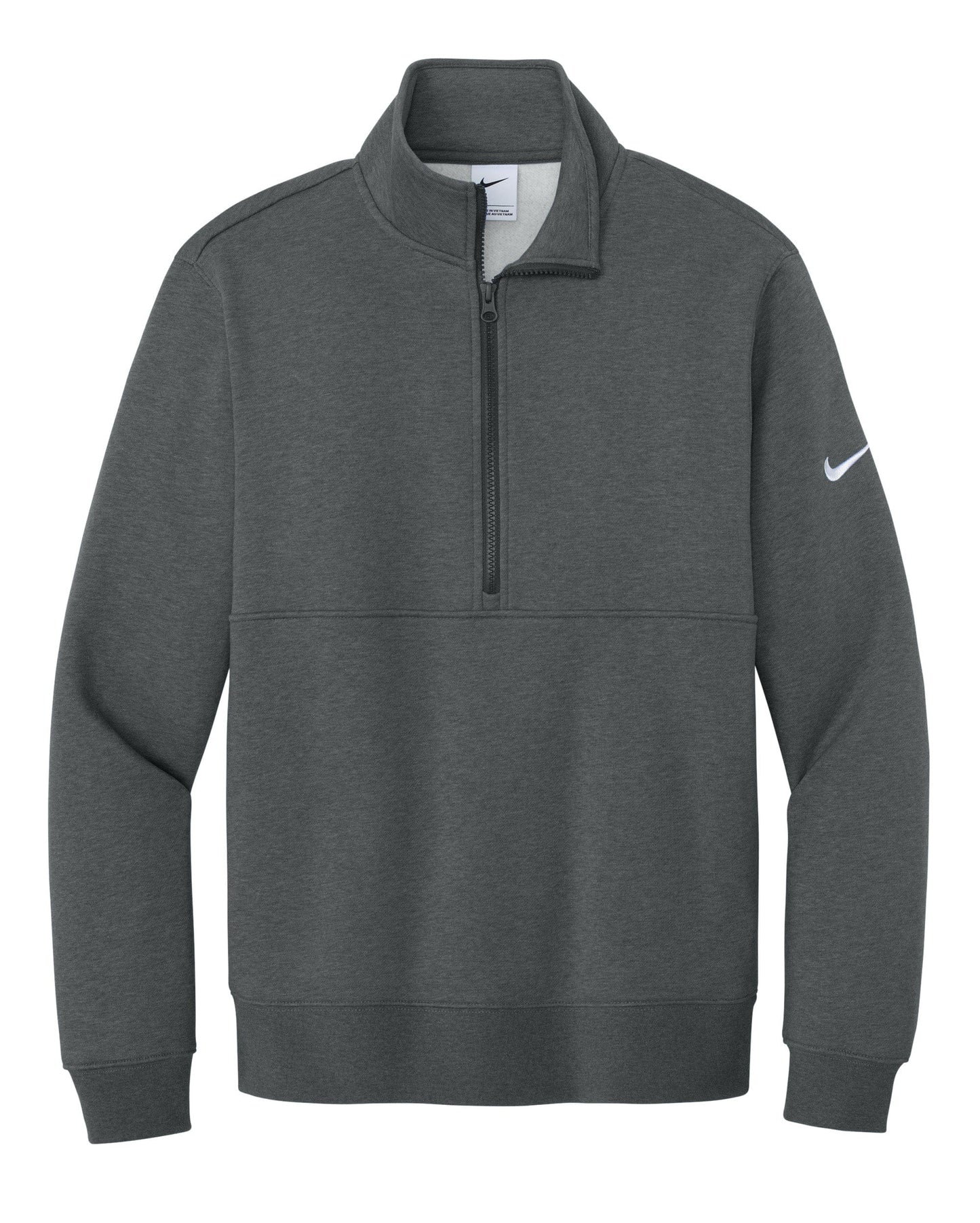 Nike Layering Nike - Men's Club Fleece Heathered Sleeve Swoosh 1/2-Zip