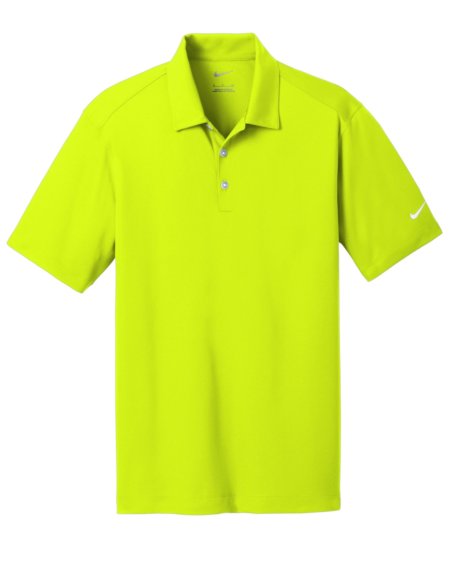 Nike Polos XS / Volt Nike - Men's Dri-FIT Vertical Mesh Polo