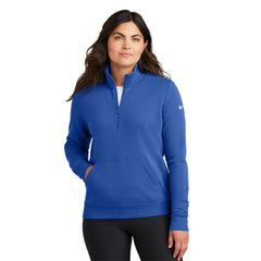 Nike Sweatshirts Nike - Women's Club Fleece Sleeve Swoosh 1/2-Zip