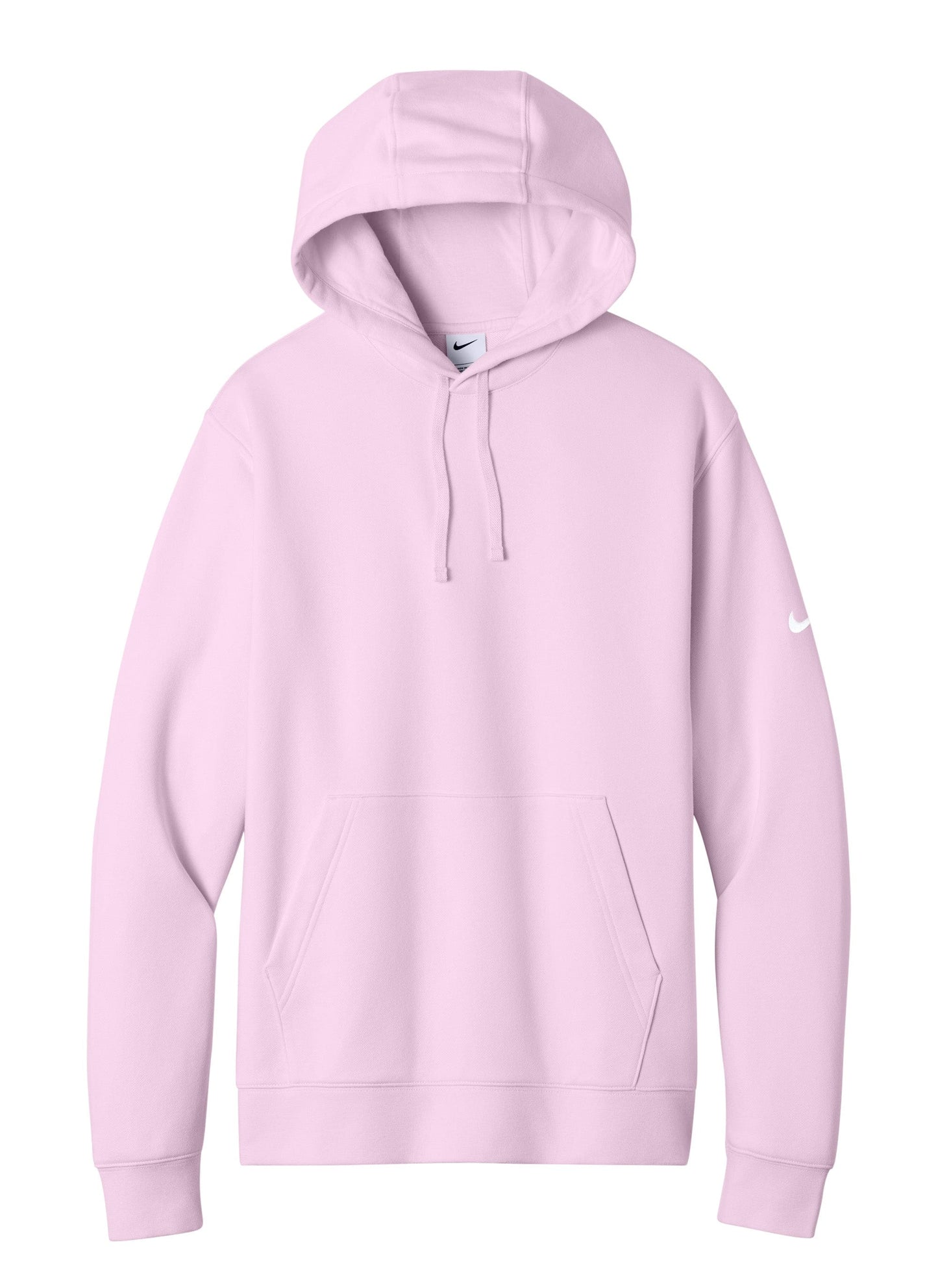 Nike Sweatshirts XS / Pink Foam Nike - Men's Club Fleece Sleeve Swoosh Pullover Hoodie