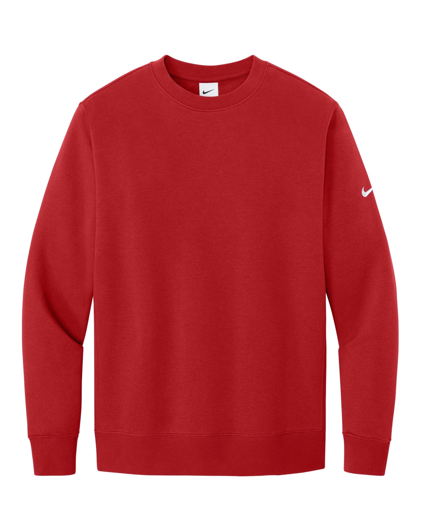 Nike Sweatshirts XS / University Red Nike - Men's Club Fleece Sleeve Swoosh Pullover Crew