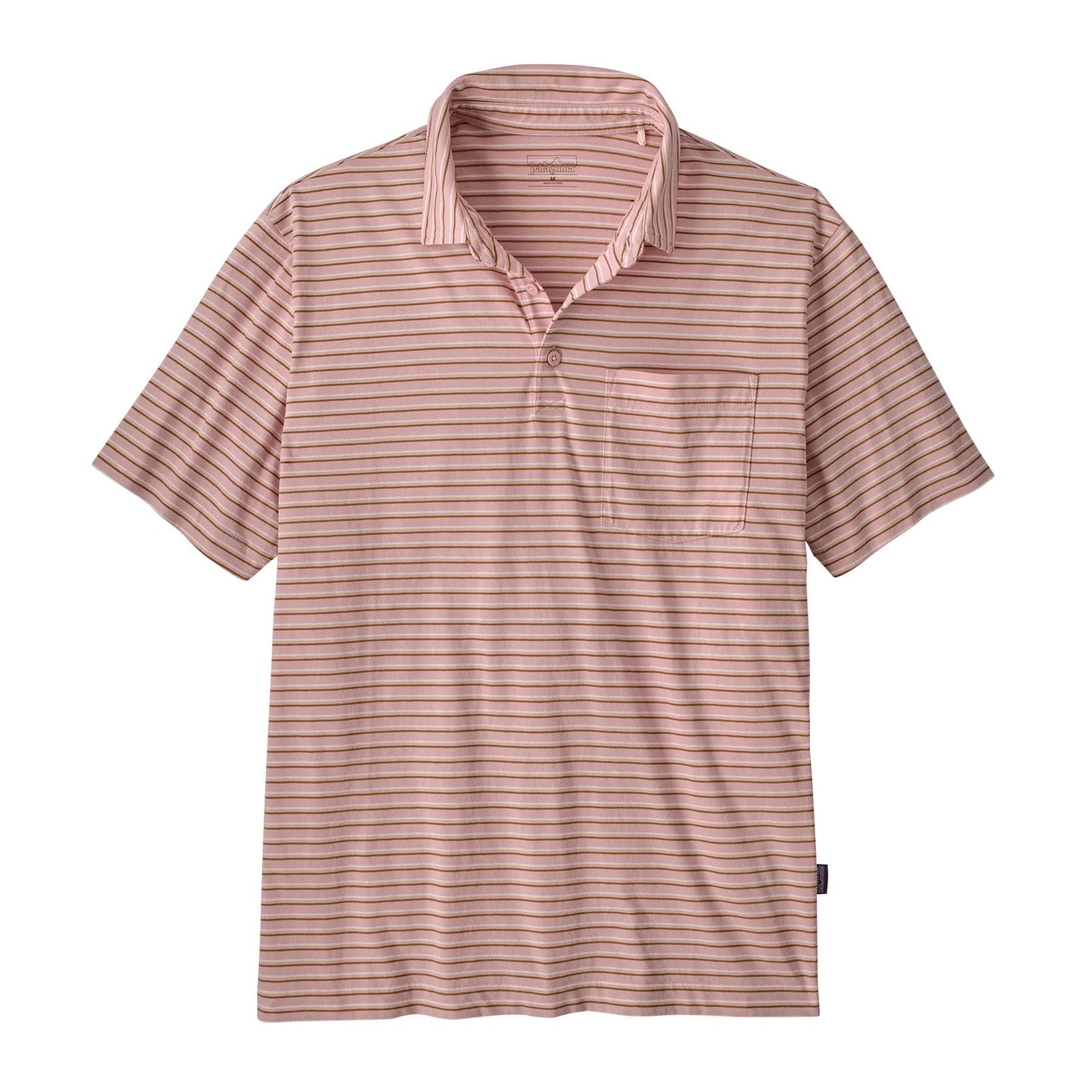 Patagonia Polos XS / Fallen Stripe: Fuzzy Mauve Patagonia - Men's Daily Polo