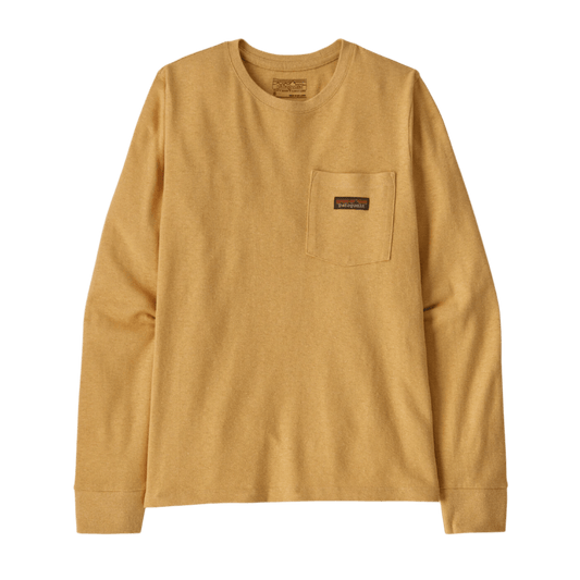 Patagonia T-shirts XS / Beeswax Tan Patagonia - Women's Long Sleeve Work Pocket T-Shirt