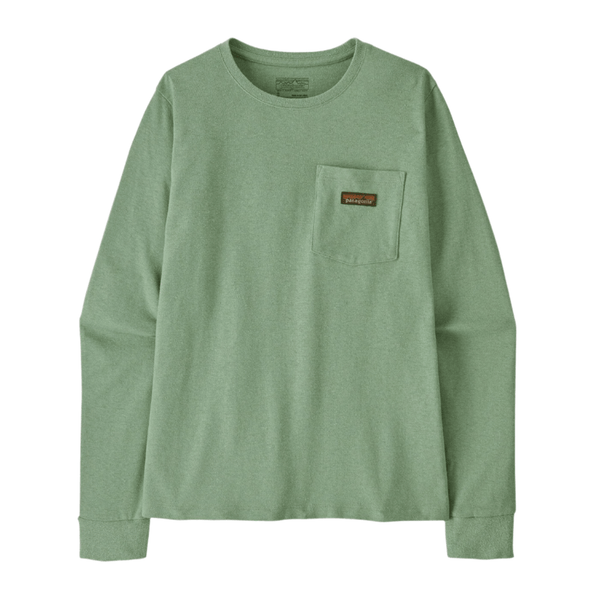 トップス patagonia Print L/S Tee MADE IN USA XL Women's Long-Sleeved Capilene Cool Daily Graphic Shirt