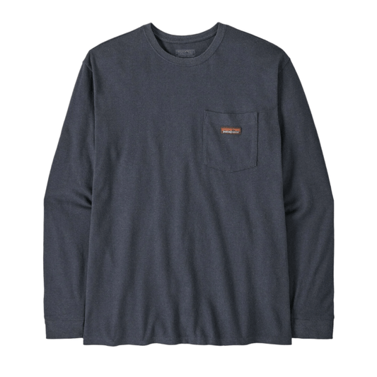 Patagonia T-Shirts XS / Smolder Blue Patagonia - Men's Long Sleeve Work Pocket T-Shirt