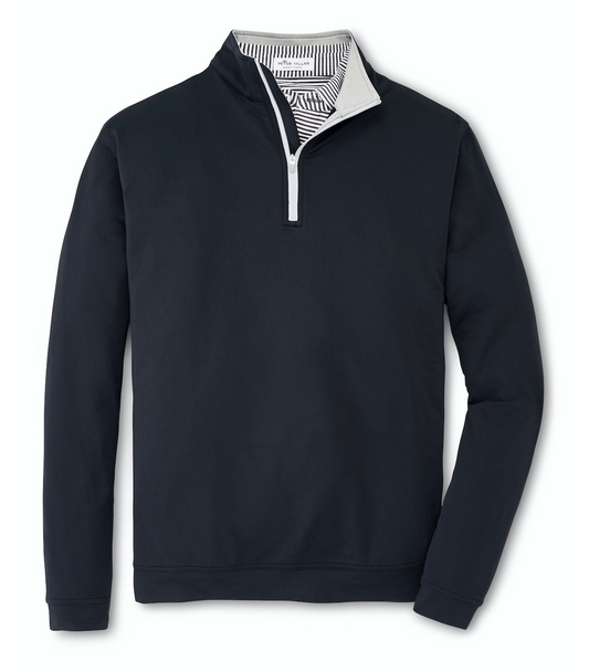 Peter Millar Layering S / Black Peter Millar - Men's Perth Stretch Loop Terry Quarter-Zip