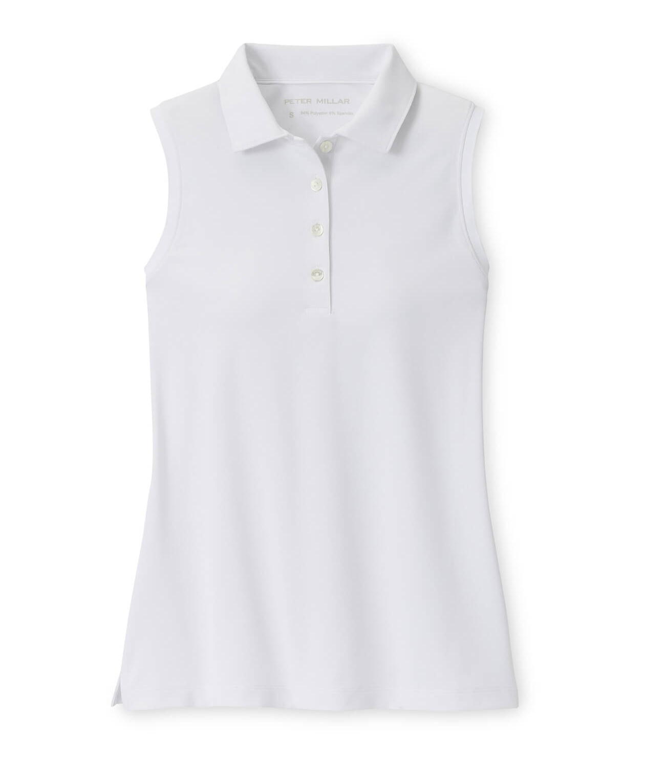 Peter Millar Polos XS / White Peter Millar - Women's Banded Sport Mesh Sleeveless Polo