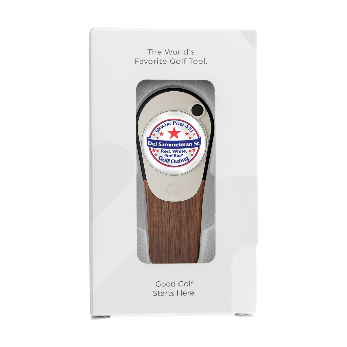Pitchfix Accessories One Size / Walnut Pitchfix - Woodie Golf Divot Repair Tool w/ Gift Box