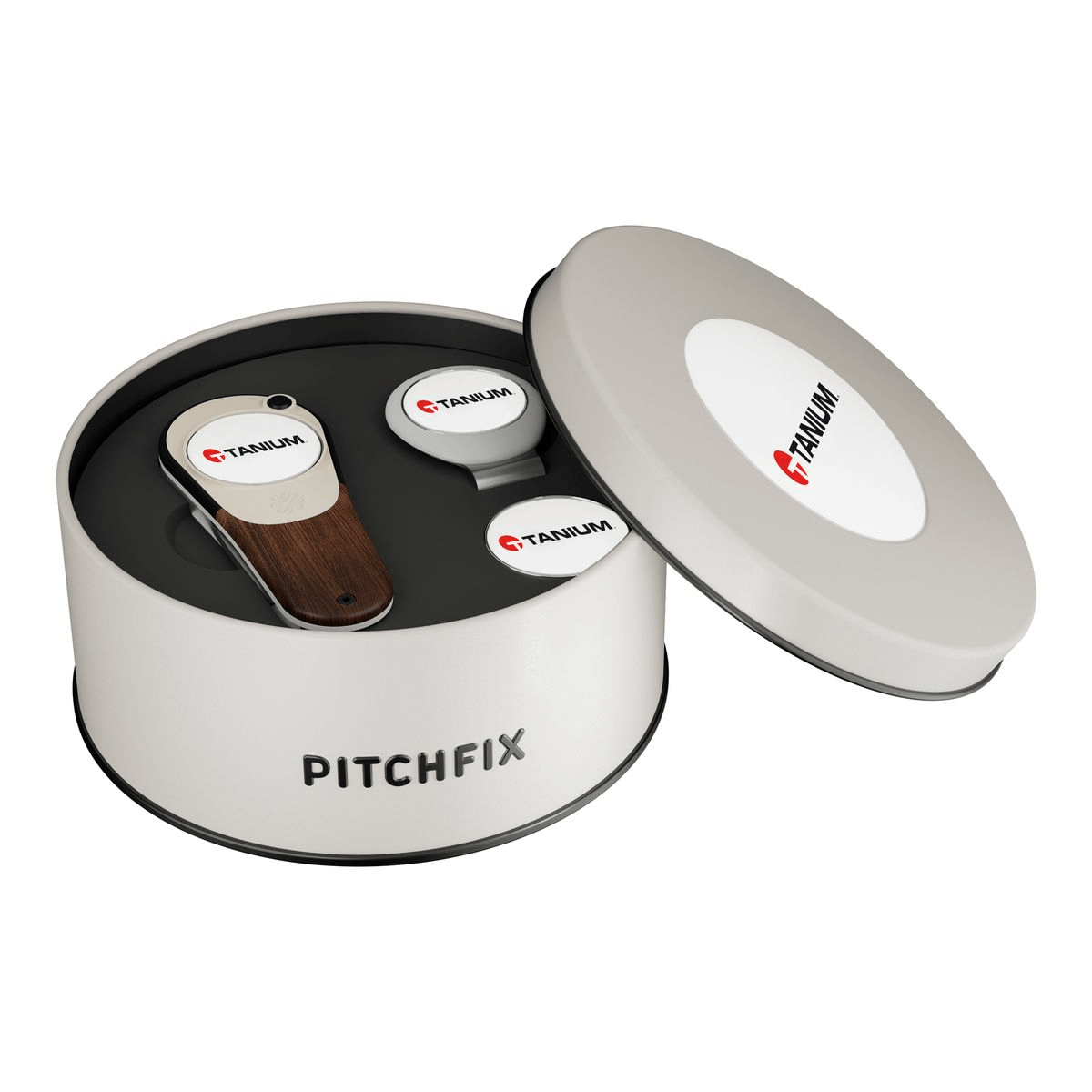 Pitchfix Accessories One Size / Walnut Pitchfix - Woodie Golf Divot Tool Deluxe Gift Set w/ Hat Clip